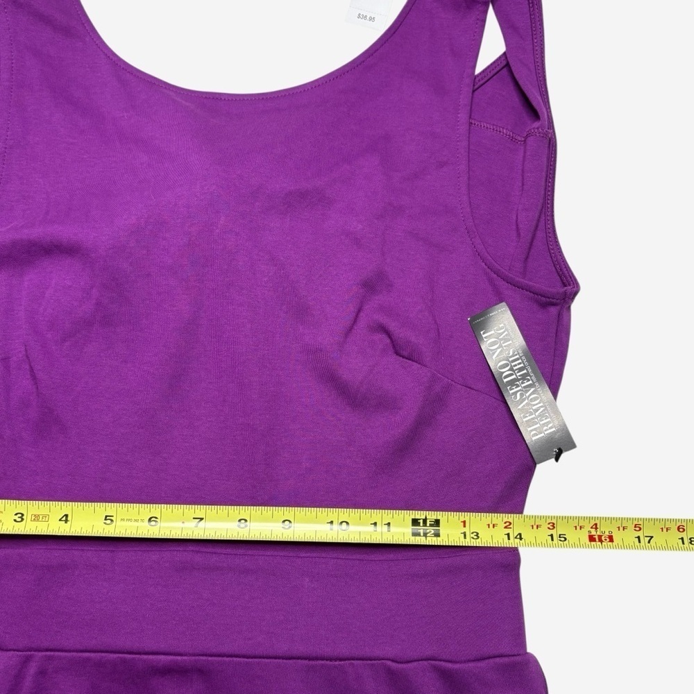 NWT New York & Company Purple Open Back Dress • Size M - Picture 8 of 13